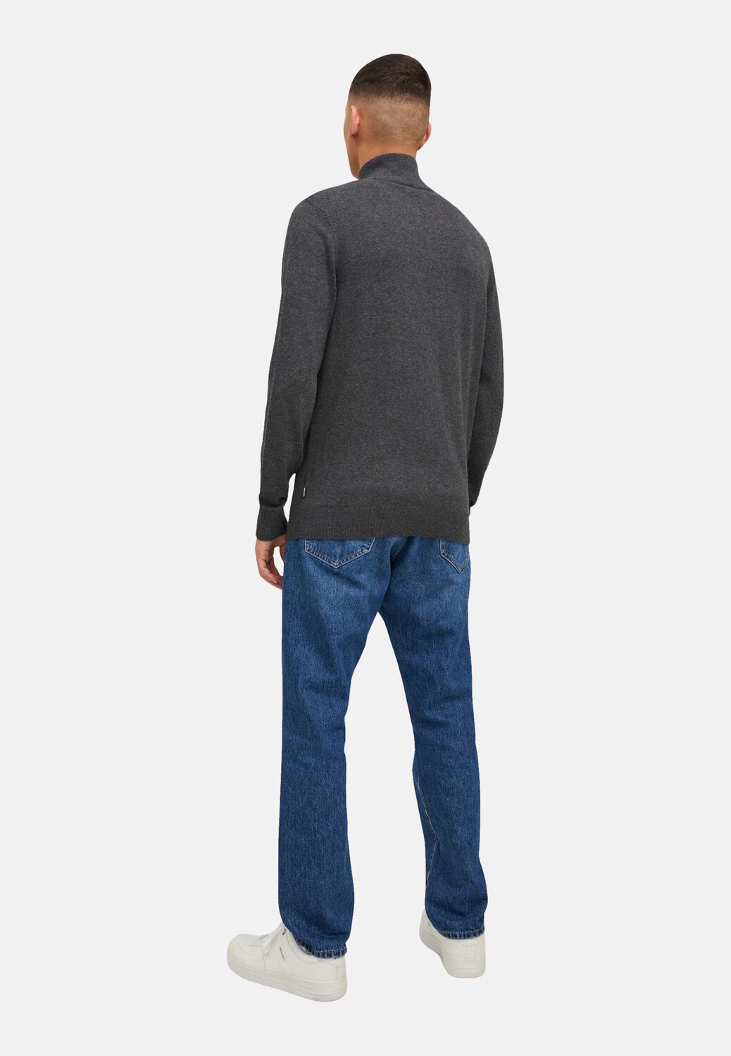 Пуловер Jack & Jones Strick 'Emil', темно серый 
Пуловер Jack & Jones Strick 'Emil', темно серый