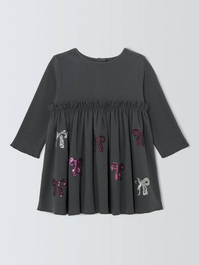 Платье с бантом и пайетками для малышей John Lewis, Grey
Платье с бантом и пайетками для малышей John Lewis, Grey