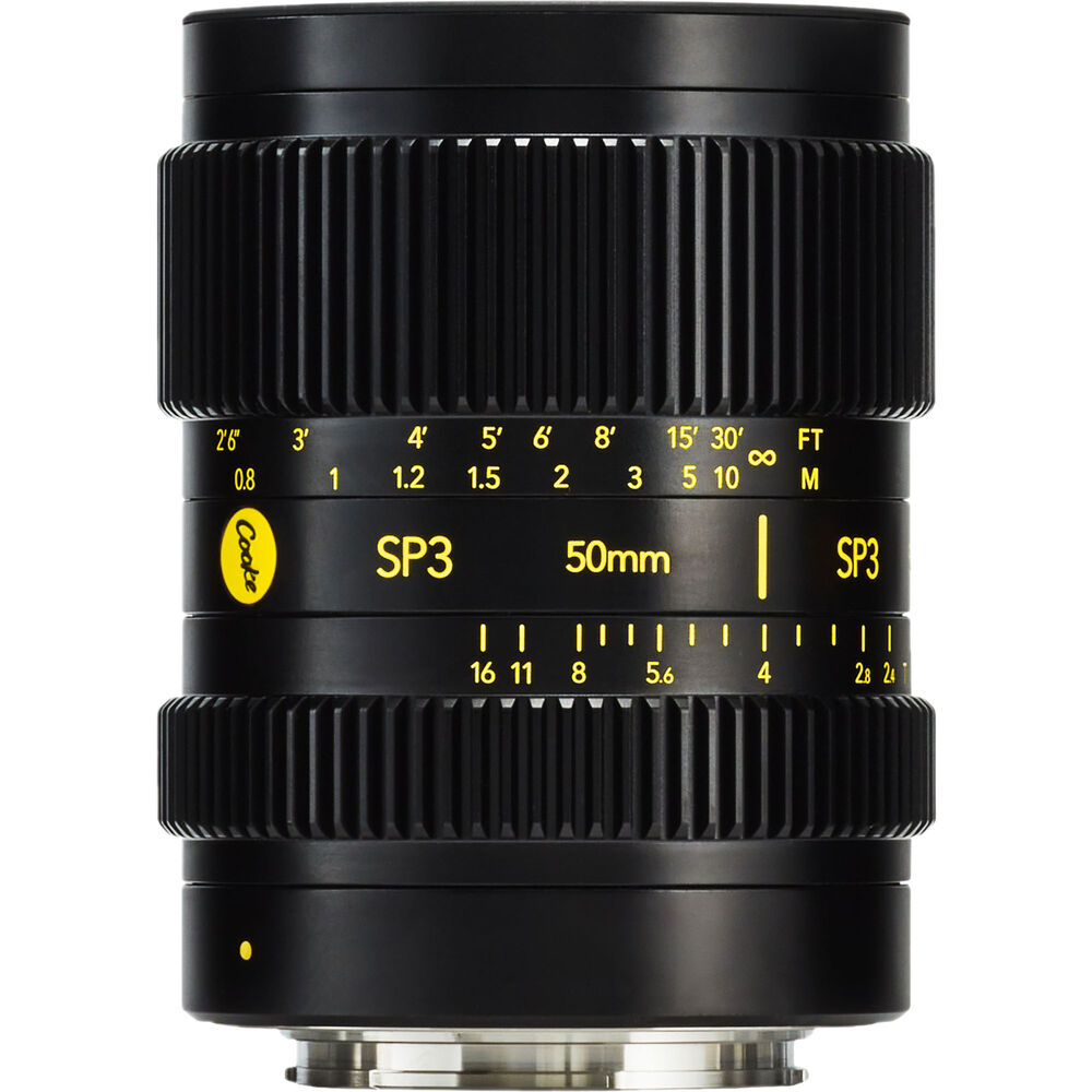 Полнокадровый объектив Cooke SP3 50 мм T2.4 с фиксированным фокусным расстоянием (Sony E, футы/метры) 
Полнокадровый объектив Cooke SP3 50 мм T2.4 с фиксированным фокусным расстоянием (Sony E, футы/метры)
