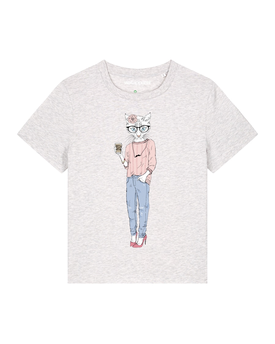 Рубашка Watapparel Hipster Cat with Moustache, Mottled White
Рубашка Watapparel Hipster Cat with Moustache, Mottled White