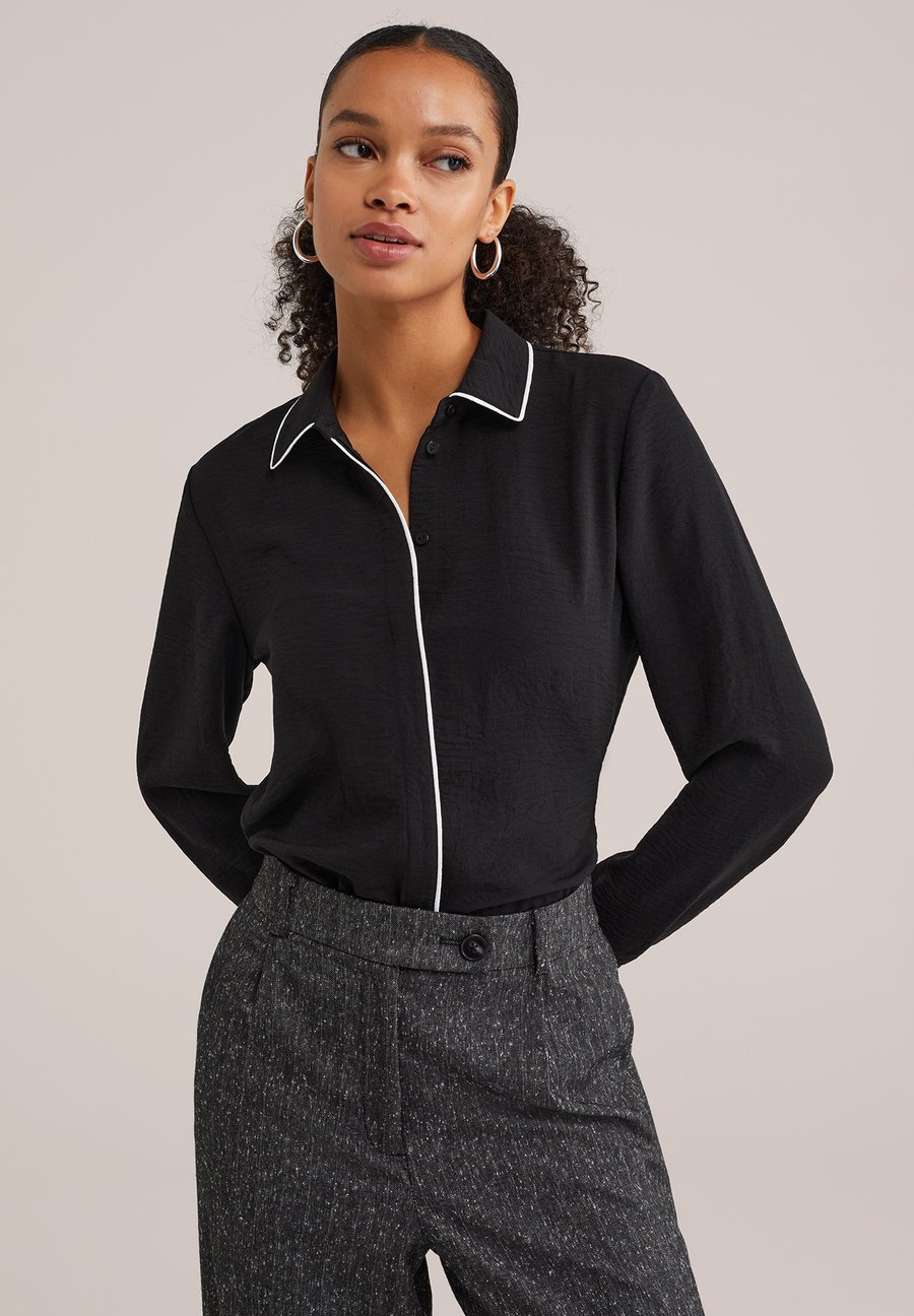 Блуза WE Fashion Button-down blouse, Black
Блуза WE Fashion Button-down blouse, Black