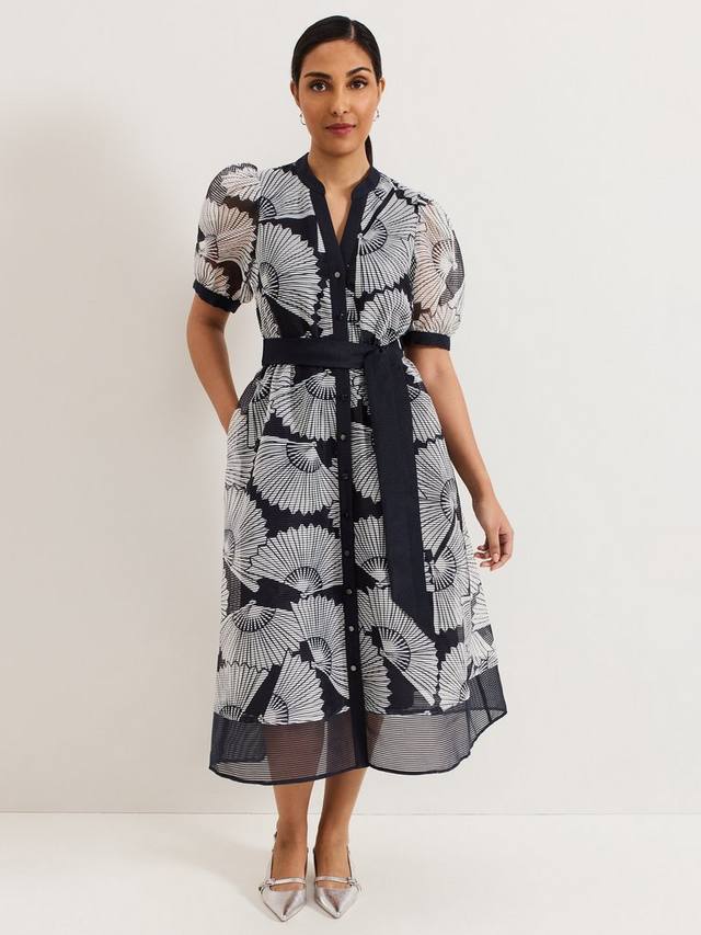 Миниатюрное платье-рубашка с принтом в виде веера skylar Phase Eight, темно-синий
Миниатюрное платье-рубашка с принтом в виде веера skylar Phase Eight, темно-синий