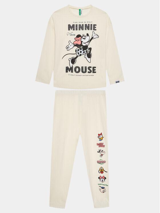 Пижамы стандартного кроя United Colors Of Benetton, экрю
Пижамы стандартного кроя United Colors Of Benetton, экрю