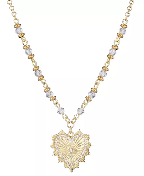 Позолоченное колье в форме сердца с цепочкой четок Adornia, gold
Позолоченное колье в форме сердца с цепочкой четок Adornia, gold