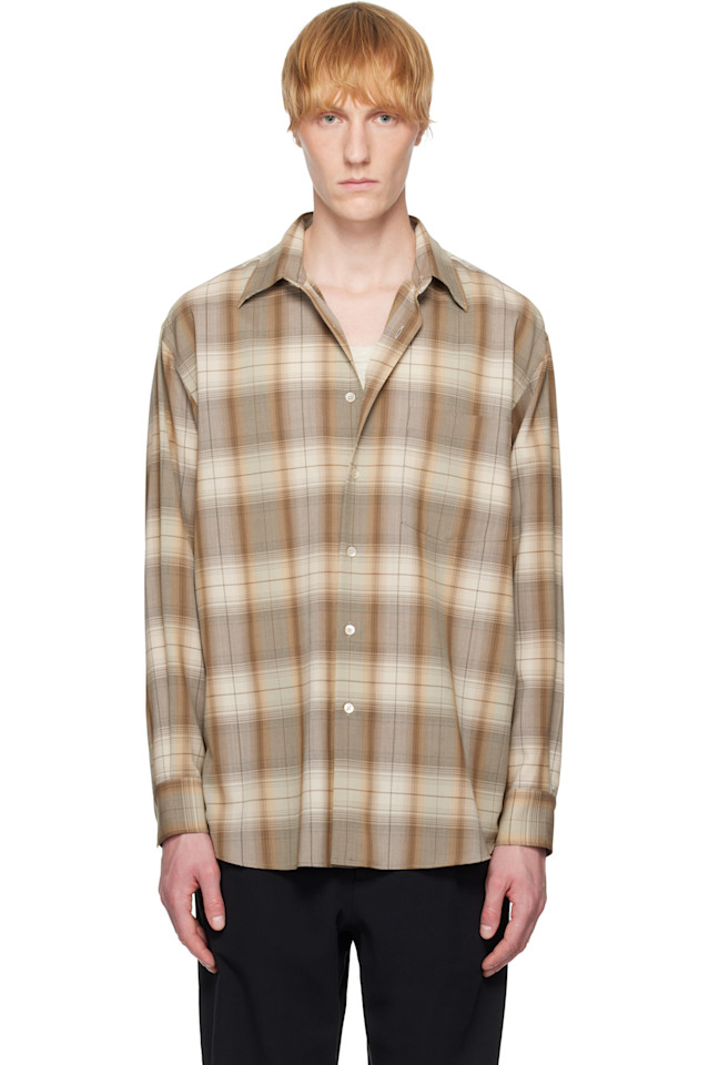 Сверхлегкая шерстяная клетчатая рубашка Auralee, мультиколор
Сверхлегкая шерстяная клетчатая рубашка Auralee, мультиколор