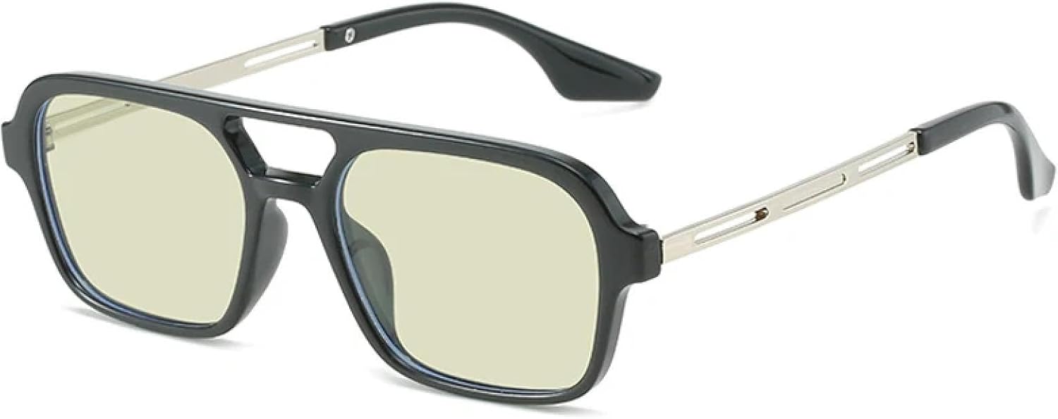 Ретро солнцезащитные очки для женщин, модные, с прозрачными линзами цвета океана, защита от УФ-излучения UV400, модные для мужчин, металлические HHZZYVY, Black Yellow Green
Ретро солнцезащитные очки для женщин, модные, с прозрачными линзами цвета океана, защита от УФ-излучения UV400, модные для мужчин, металлические HHZZYVY, Black Yellow Green