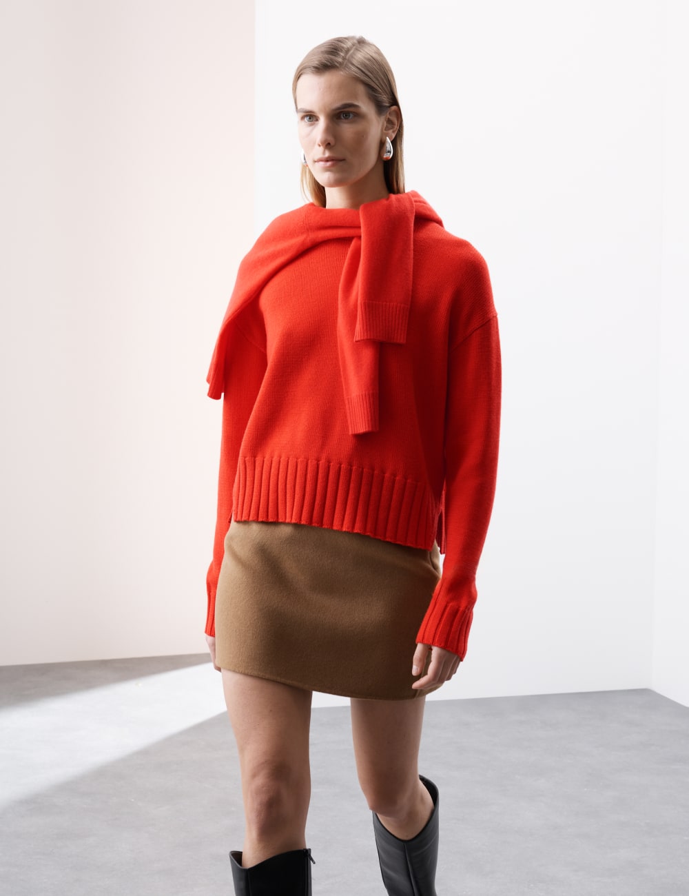 Джемпер с круглым вырезом в рубчик из чистой мериносовой шерсти Autograph, цвет Tomato
Джемпер с круглым вырезом в рубчик из чистой мериносовой шерсти Autograph, цвет Tomato