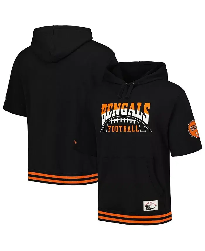Мужская черная толстовка с капюшоном и короткими рукавами Cincinnati Bengals Pre-Game Mitchell & Ness
Мужская черная толстовка с капюшоном и короткими рукавами Cincinnati Bengals Pre-Game Mitchell & Ness