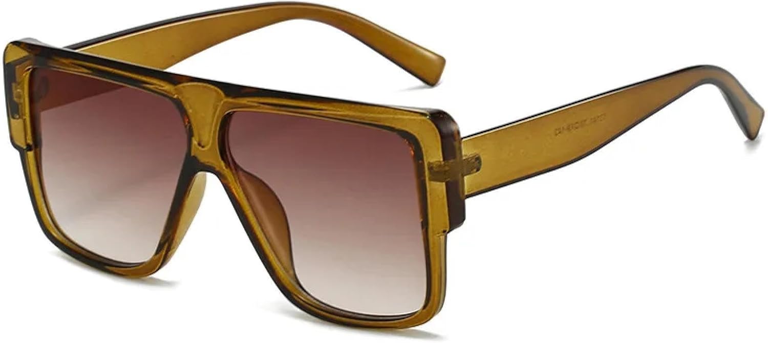 Модные солнцезащитные очки большого размера для женщин, ретро-очки с градиентным переходом, защита от УФ-излучения UV400, мужские солнцезащитные очки TKKTLLT, Green-brown
Модные солнцезащитные очки большого размера для женщин, ретро-очки с градиентным переходом, защита от УФ-излучения UV400, мужские солнцезащитные очки TKKTLLT, Green-brown