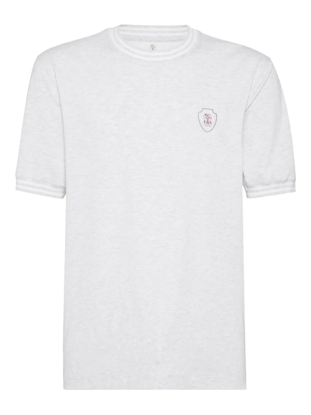 Футболка с вышитым логотипом Brunello Cucinelli, серый
Футболка с вышитым логотипом Brunello Cucinelli, серый