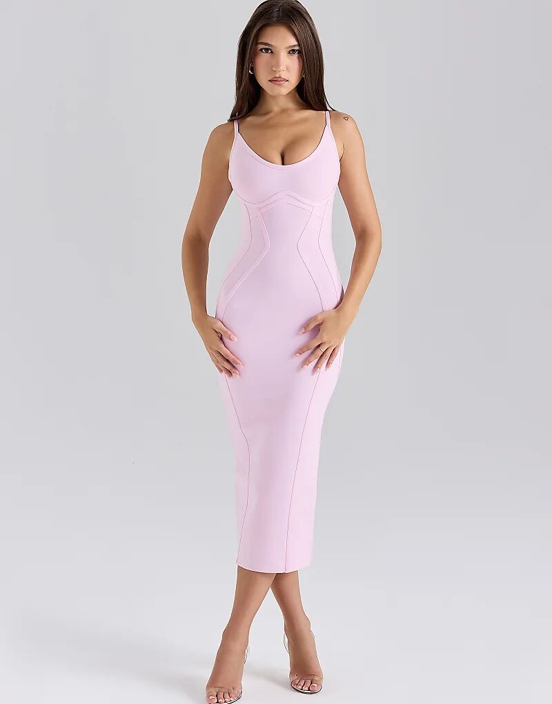 Платье-бандаж миди House of CB силуэта «песочные часы» нежно-розового цвета
Платье-бандаж миди House of CB силуэта «песочные часы» нежно-розового цвета