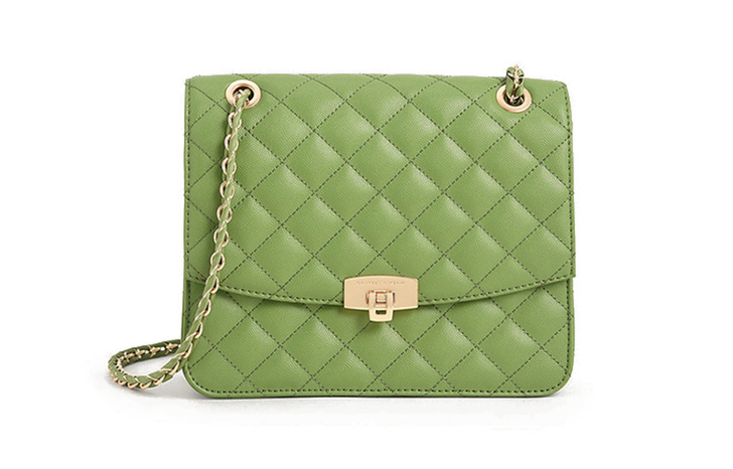 CHARLES&KEITH Полиуретановая тканевая женская сумка через плечо среднего размера разноцветная, Green Green 
CHARLES&KEITH Полиуретановая тканевая женская сумка через плечо среднего размера разноцветная, Green Green