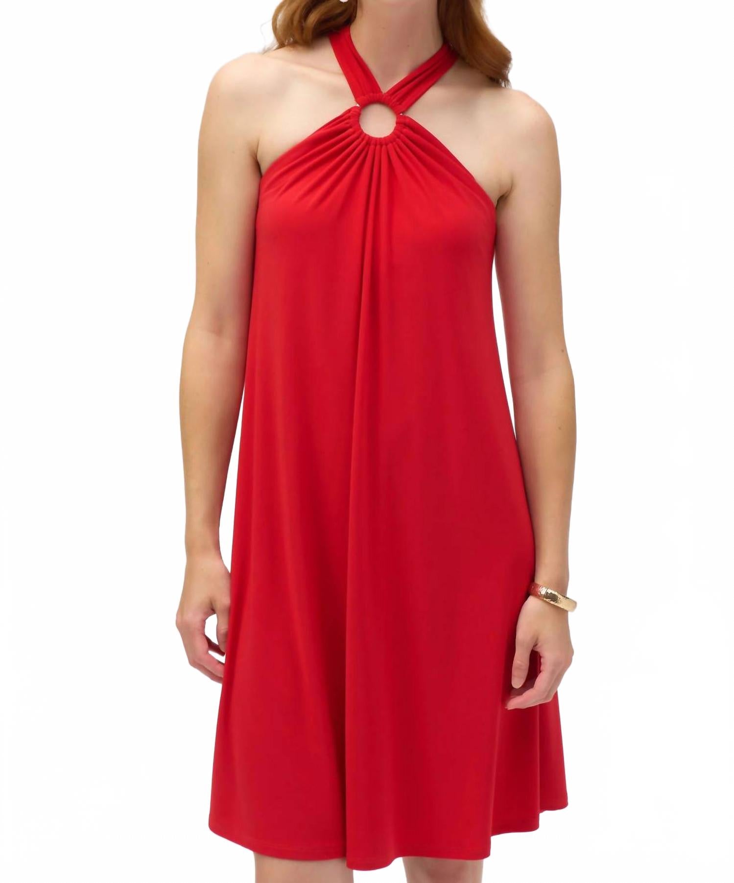 Мини-платье-трапеция с вырезом "замочная скважина" в ярко-красном цвете Joseph Ribkoff
Мини-платье-трапеция с вырезом "замочная скважина" в ярко-красном цвете Joseph Ribkoff