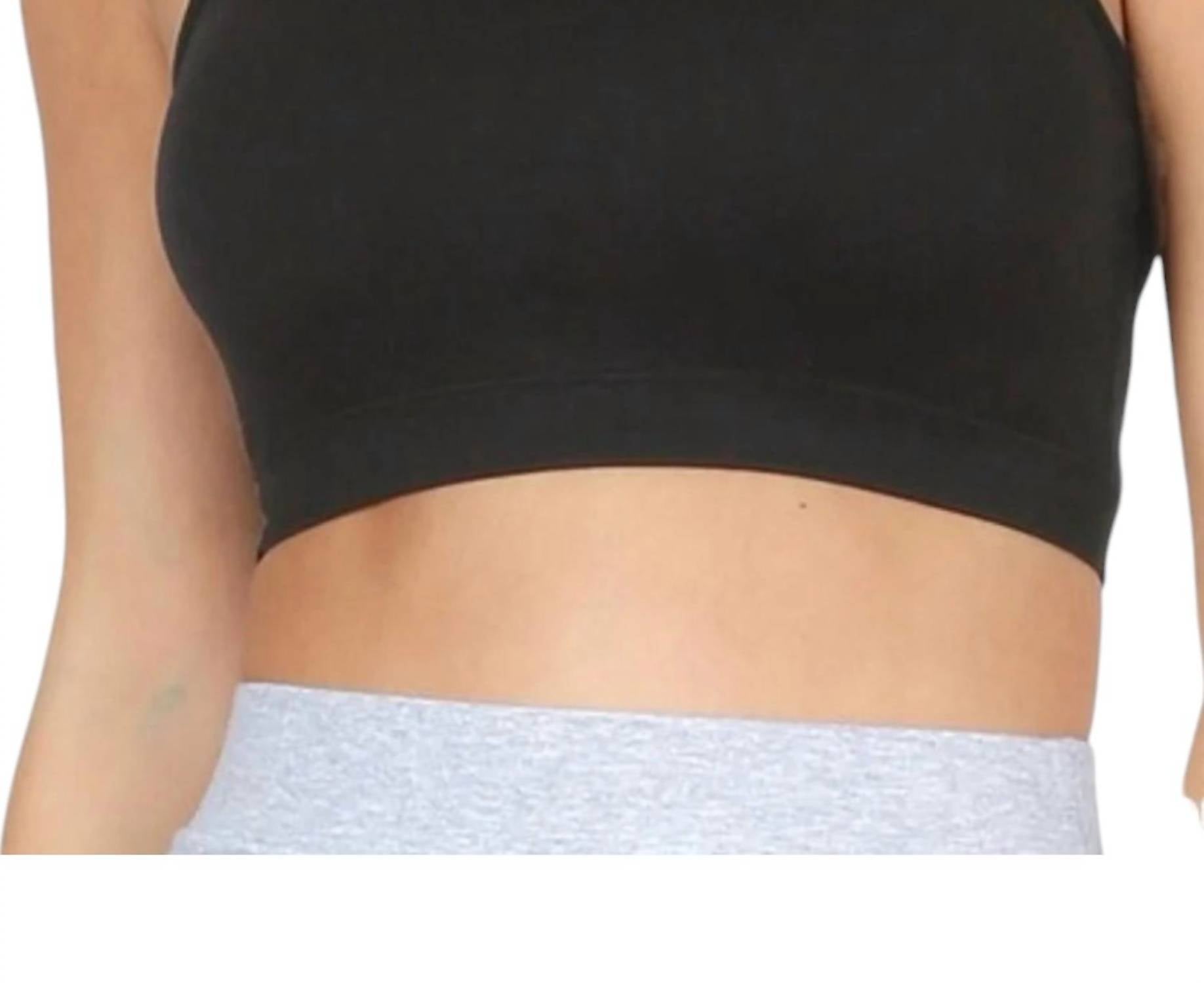 Бесшовный бюстгальтер-бралетт на бретельках черного цвета ZENANA
Бесшовный бюстгальтер-бралетт на бретельках черного цвета ZENANA