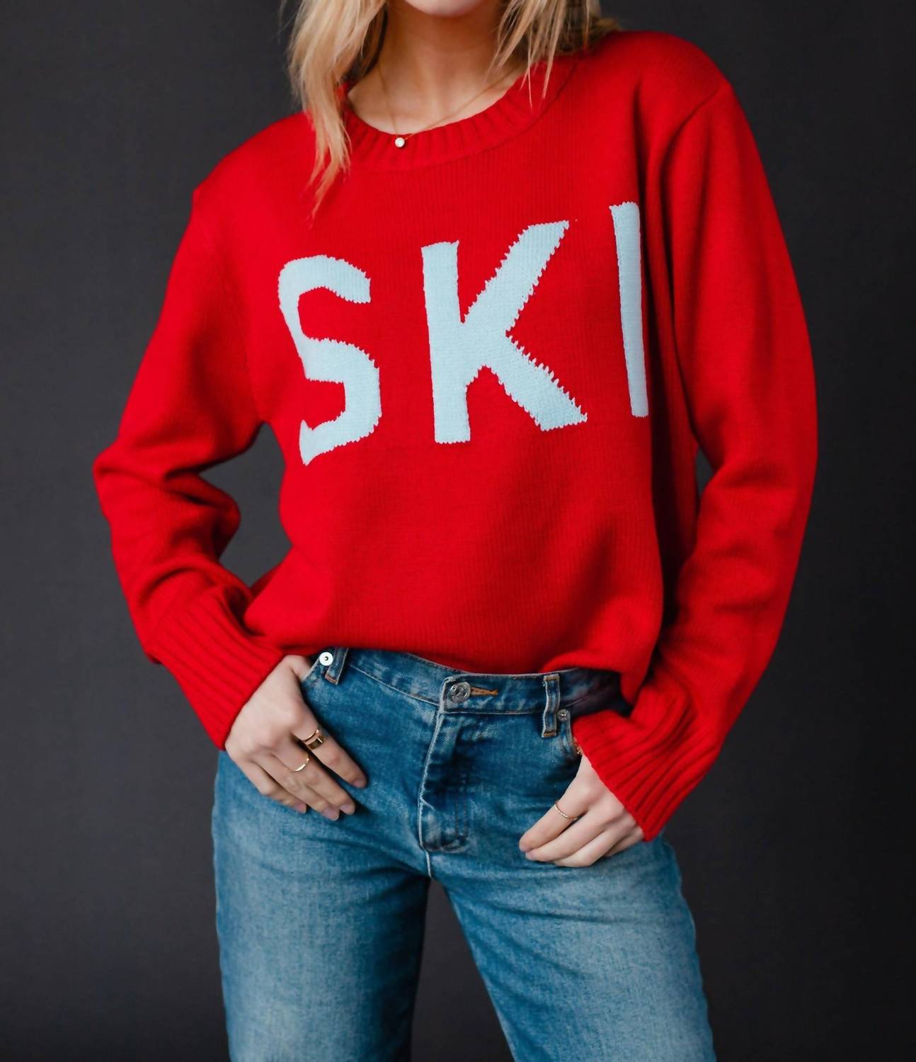 Красный свитер для катания на лыжах Panache Apparel
Красный свитер для катания на лыжах Panache Apparel