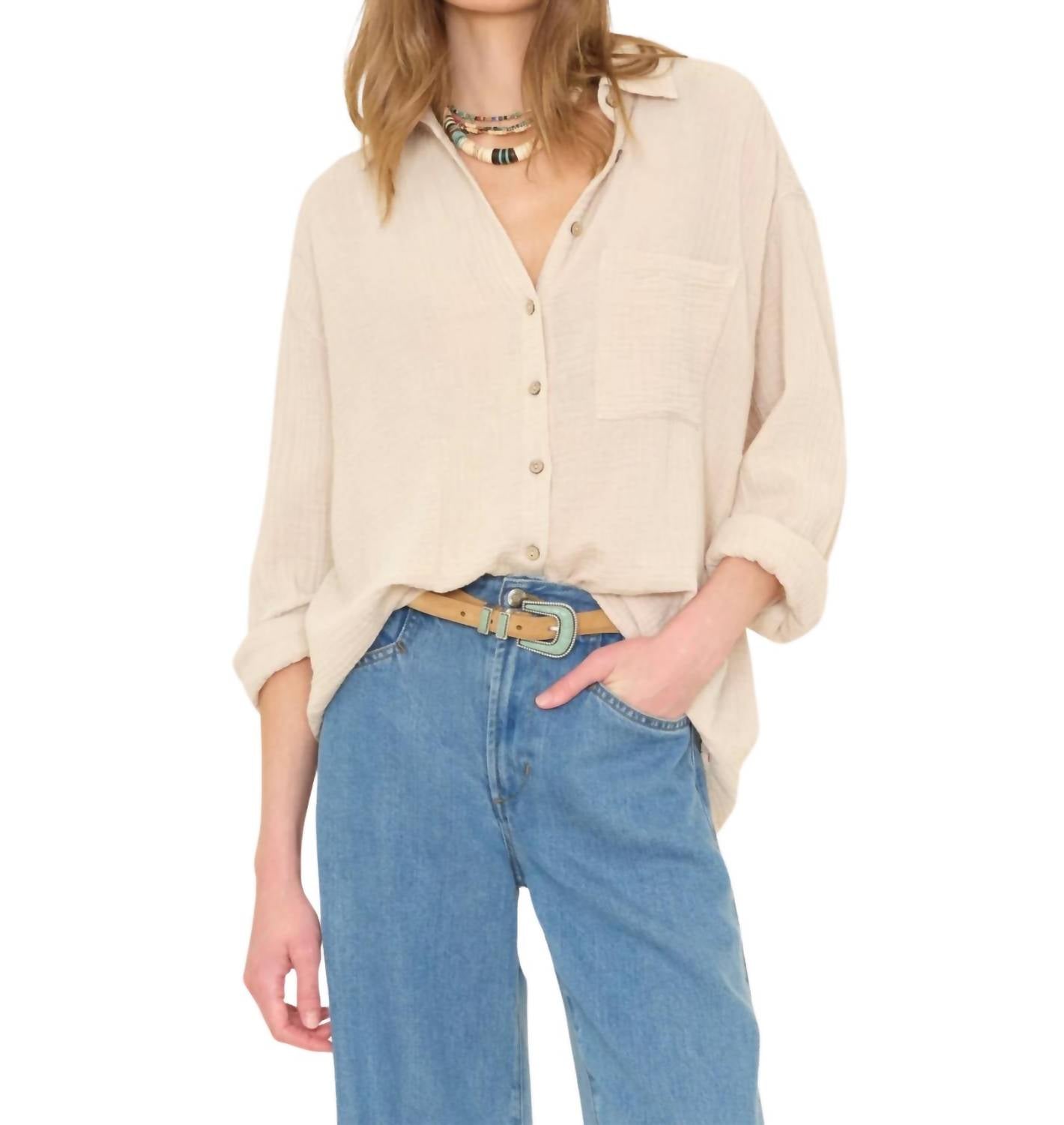 Рубашка Тайлера в серебристо-сланцевом цвете Xirena, Silver Slate
Рубашка Тайлера в серебристо-сланцевом цвете Xirena, Silver Slate