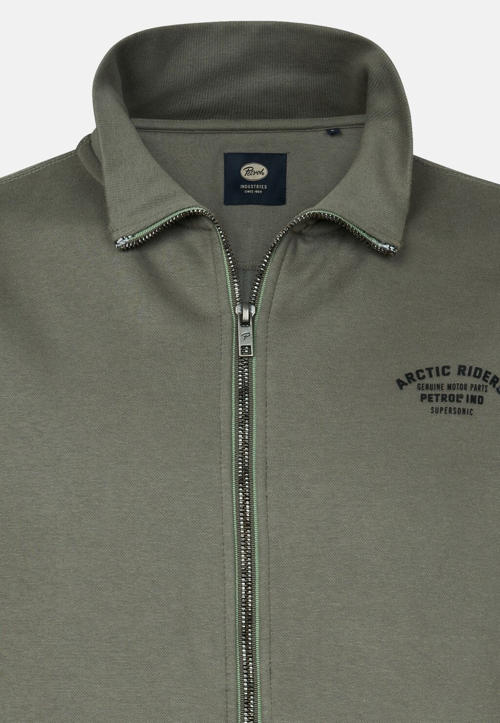 Толстовка на молнии Petrol Industries, зеленый
Толстовка на молнии Petrol Industries, зеленый