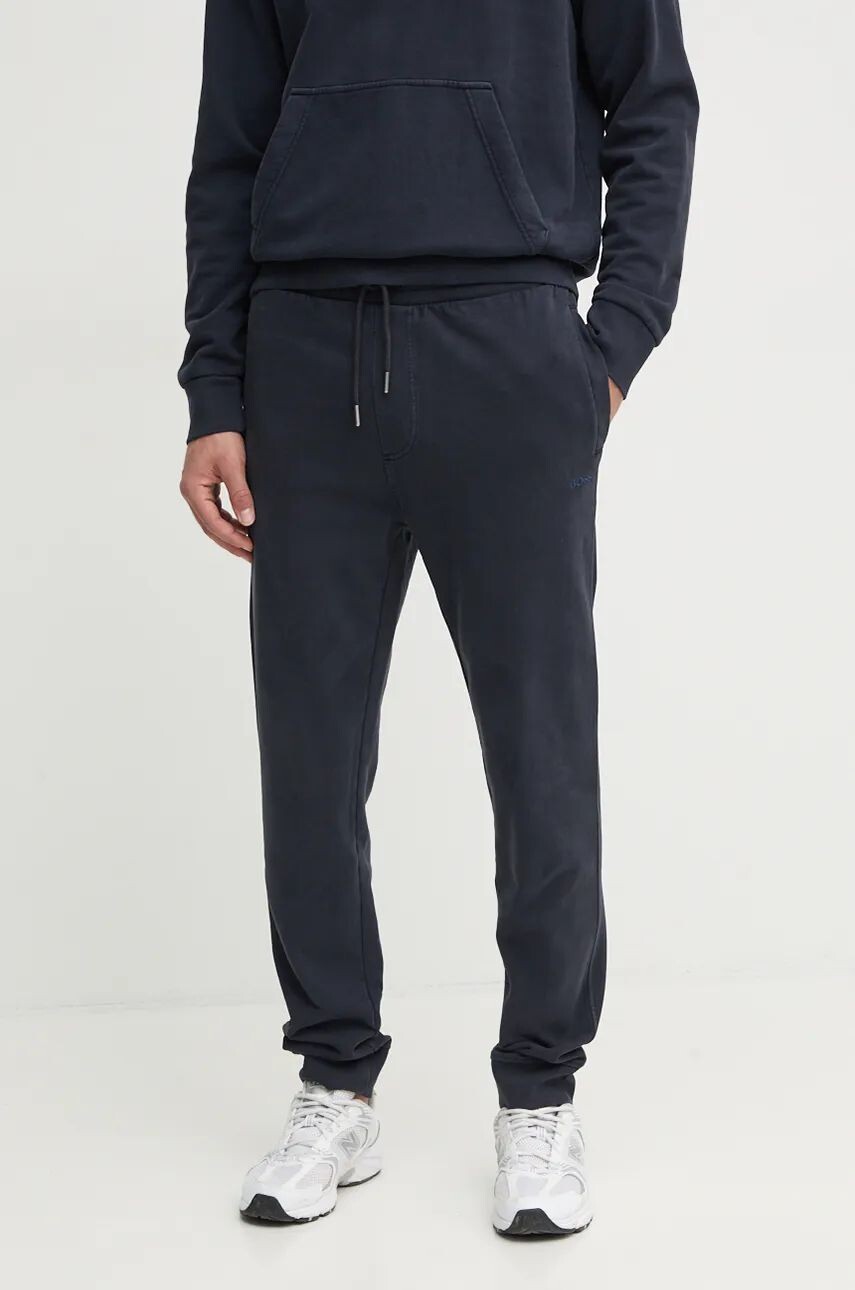 Хлопковые спортивные брюки Boss Orange, темно-синий
Хлопковые спортивные брюки Boss Orange, темно-синий