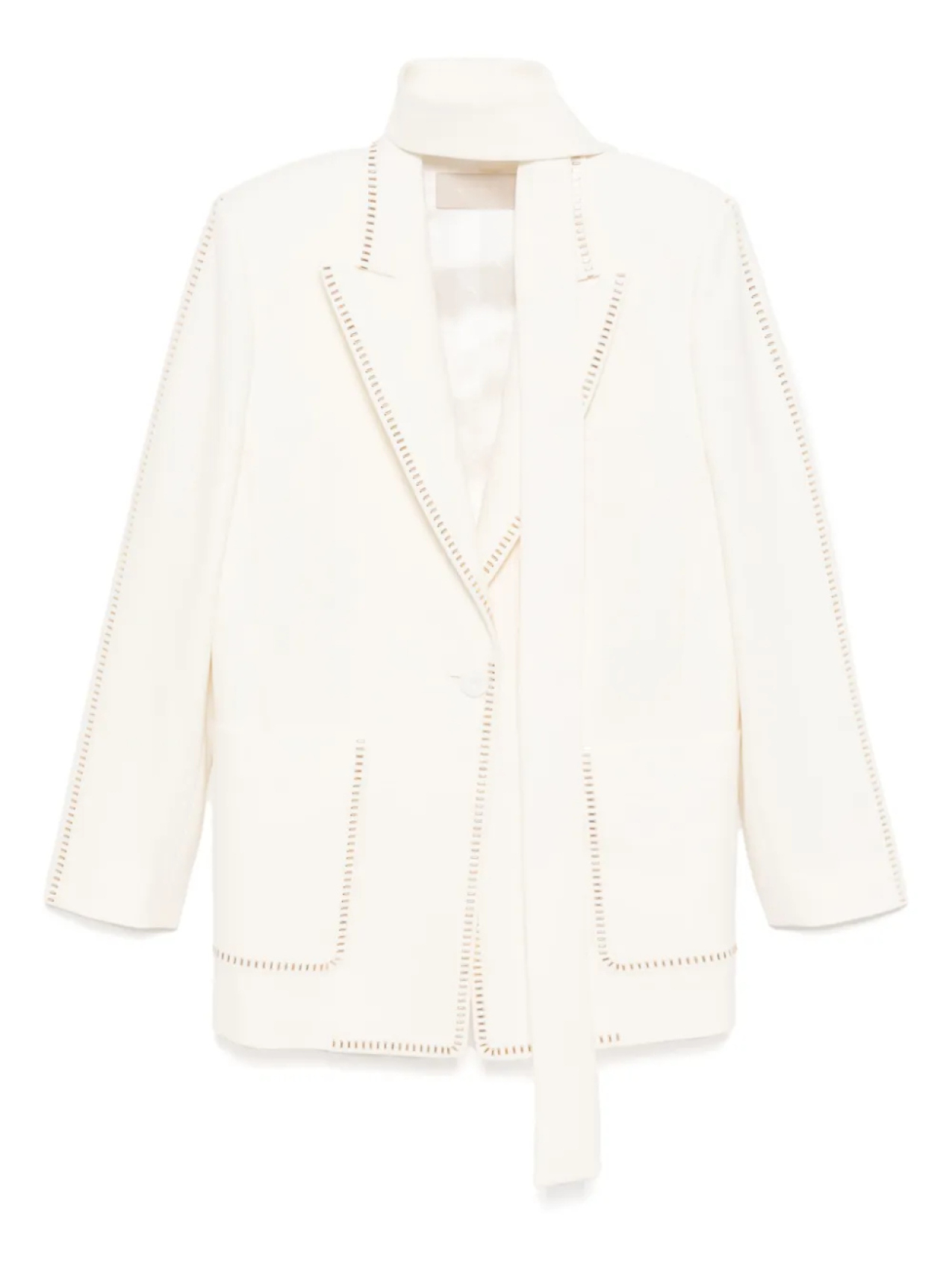 Блейзер, украшенный заклепками Elie Saab, белый
Блейзер, украшенный заклепками Elie Saab, белый