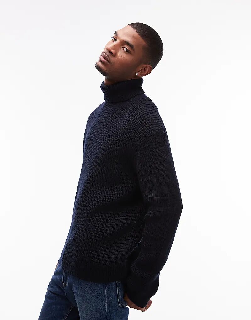 ARKET вязаный в рубчик свободный свитер с высоким воротником из смесовой шерсти синего цвета
ARKET вязаный в рубчик свободный свитер с высоким воротником из смесовой шерсти синего цвета