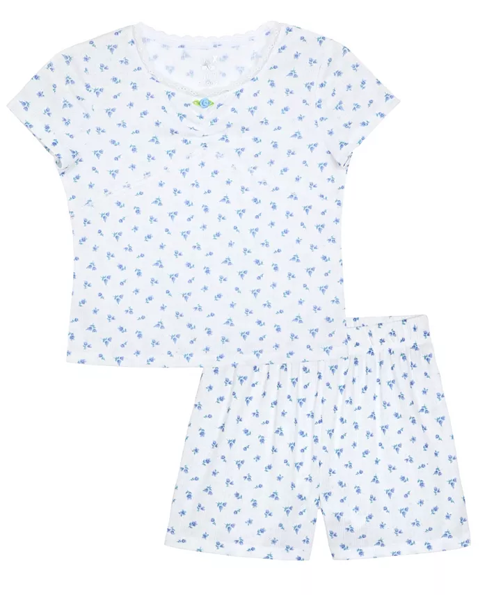 Пижамный комплект для девочек постарше Pointelle с кружевом и шортами в цветочный принт Max & Olivia
Пижамный комплект для девочек постарше Pointelle с кружевом и шортами в цветочный принт Max & Olivia