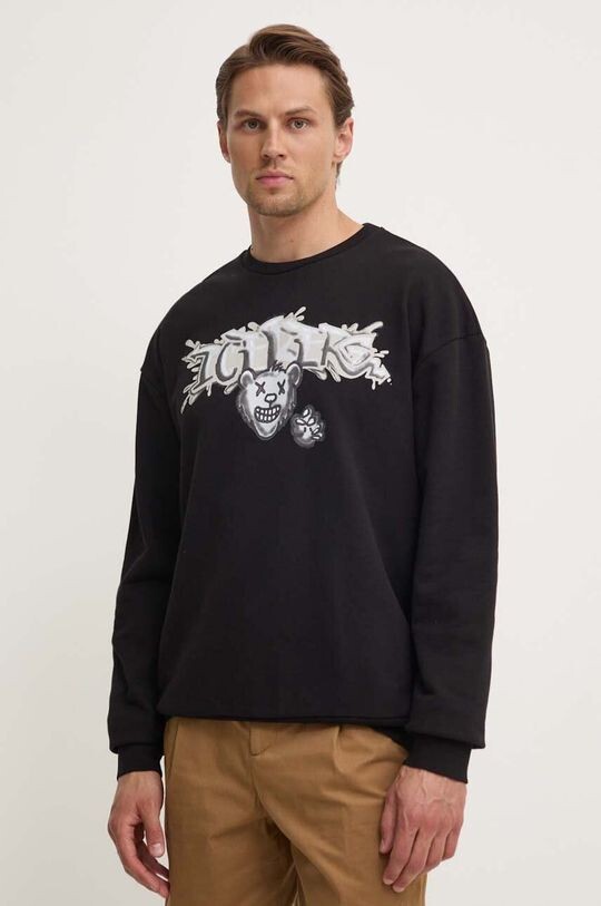 Хлопковая толстовка Iceberg, черный
Хлопковая толстовка Iceberg, черный