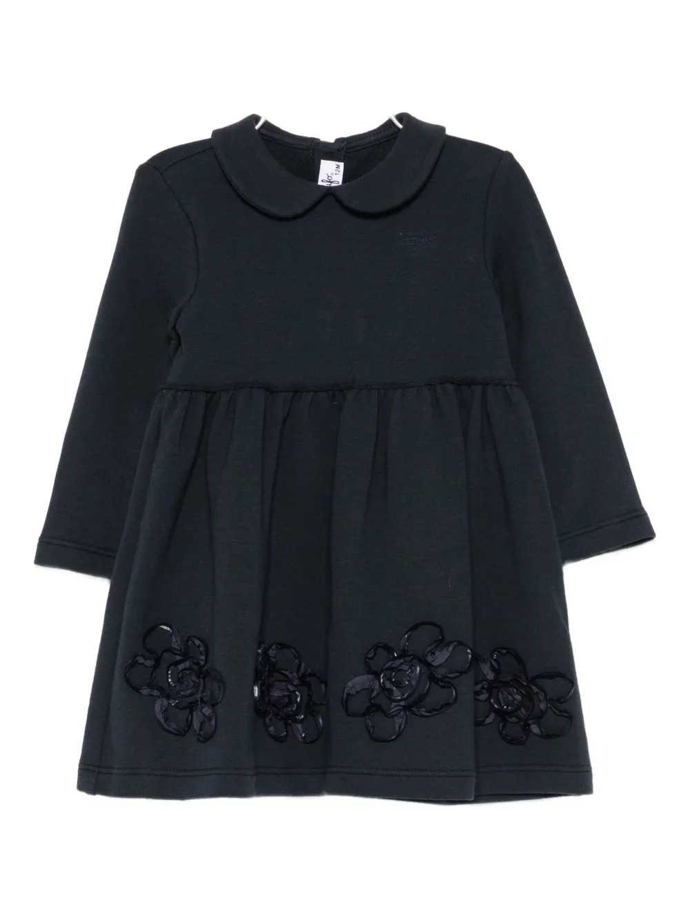 Платье с цветочными аппликациями Il Gufo, синий
Платье с цветочными аппликациями Il Gufo, синий