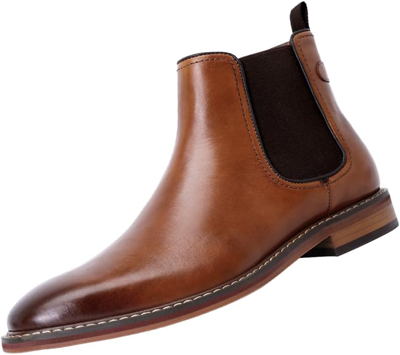 Мужские ботинки челси DESAI, туфли ручной работы из натуральной кожи, классические ботильоны без шнурков, коричневый
Мужские ботинки челси DESAI, туфли ручной работы из натуральной кожи, классические ботильоны без шнурков, коричневый