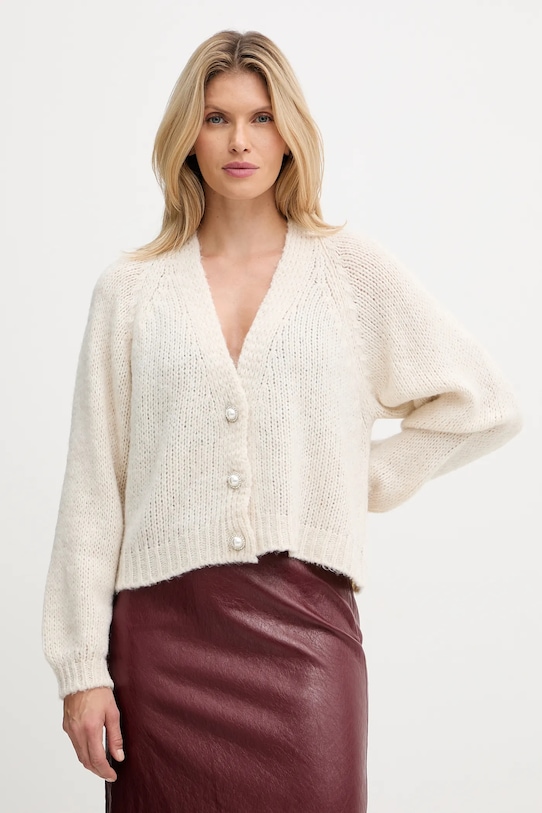 Кардиган из смесовой шерсти Haveone, бежевый
Кардиган из смесовой шерсти Haveone, бежевый