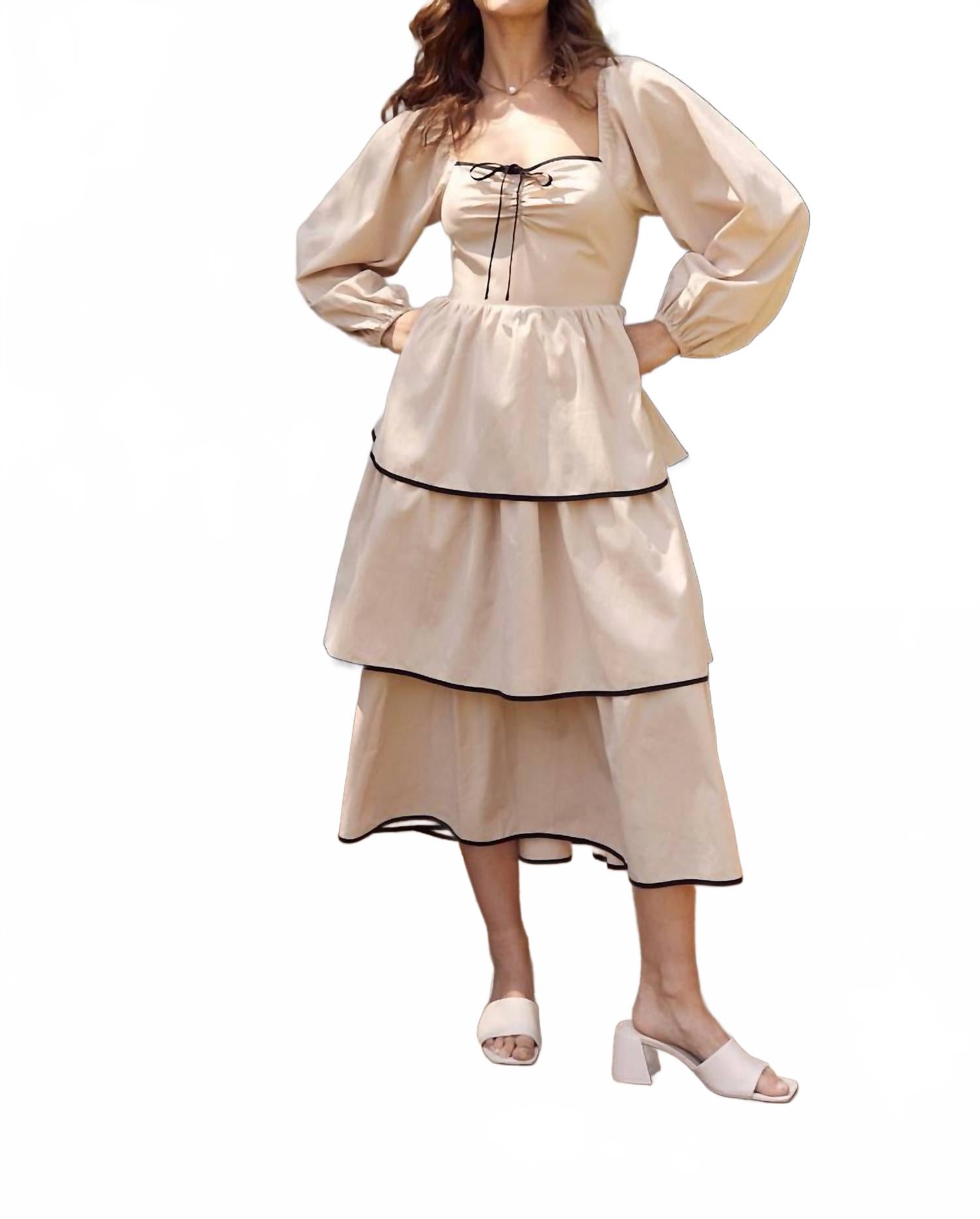 Платье Coquette Dreams бежевого цвета In February, бежевый
Платье Coquette Dreams бежевого цвета In February, бежевый