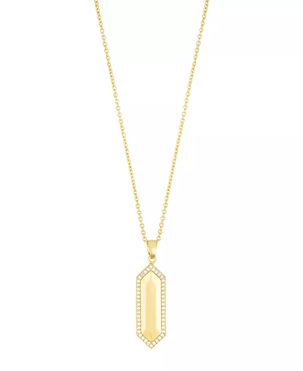 Золотое регулируемое ожерелье с удлиненными шестигранниками из кубического циркония Adornia, gold
Золотое регулируемое ожерелье с удлиненными шестигранниками из кубического циркония Adornia, gold