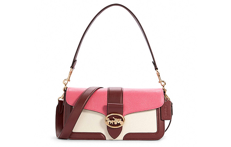 Сумка через плечо из коровьей кожи среднего размера женская розовая белая коричневая разноцветная COACH
Сумка через плечо из коровьей кожи среднего размера женская розовая белая коричневая разноцветная COACH