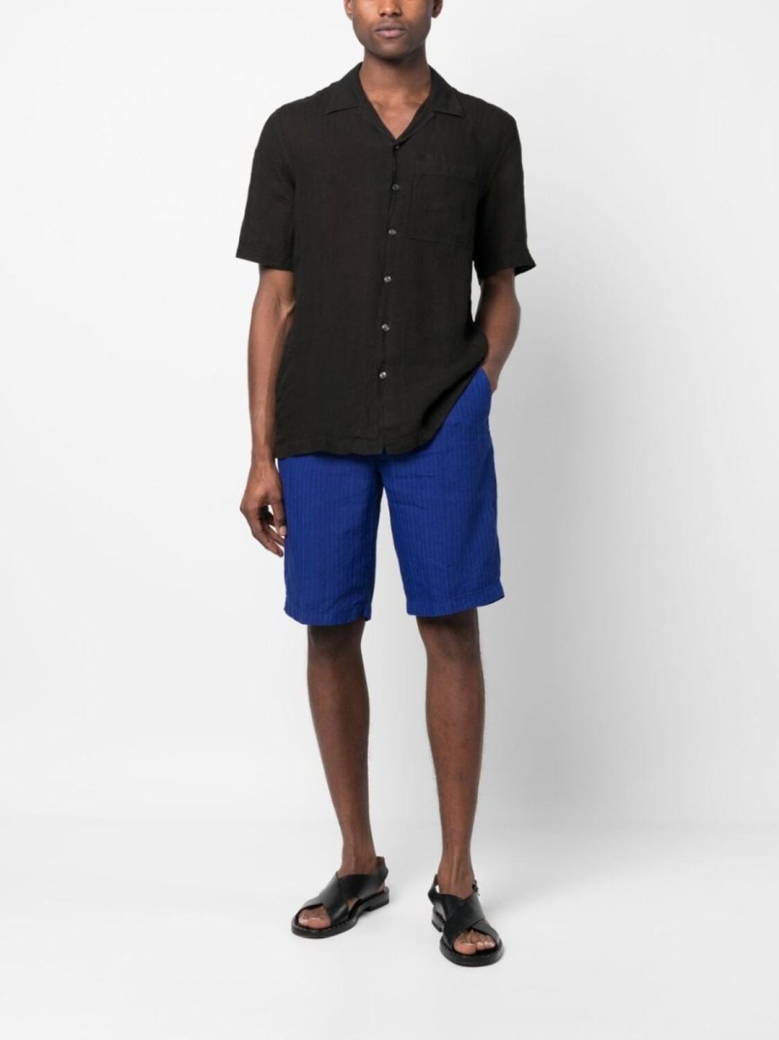 120% Lino льняные шорты-бермуды в полоску, синий
120% Lino льняные шорты-бермуды в полоску, синий