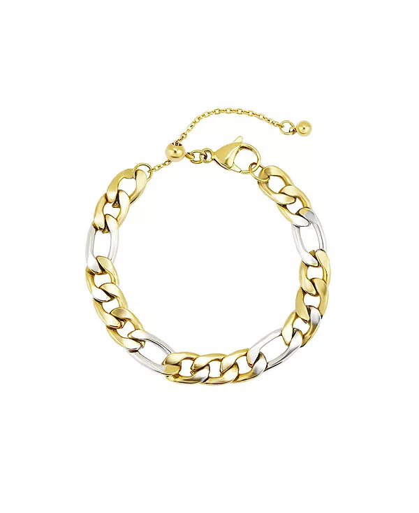 Двухцветный браслет-цепочка из нержавеющей стали Rebl Jewelry, gold
Двухцветный браслет-цепочка из нержавеющей стали Rebl Jewelry, gold