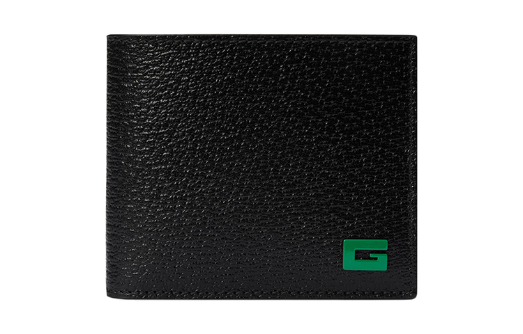 Кожаный кардхолдер мужской черный/зеленый GUCCI 
Кожаный кардхолдер мужской черный/зеленый GUCCI