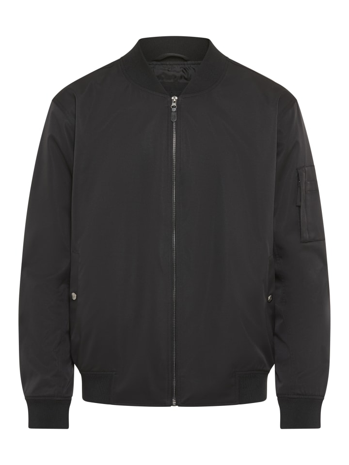 Черная куртка-бомбер Bruno Banani
Черная куртка-бомбер Bruno Banani