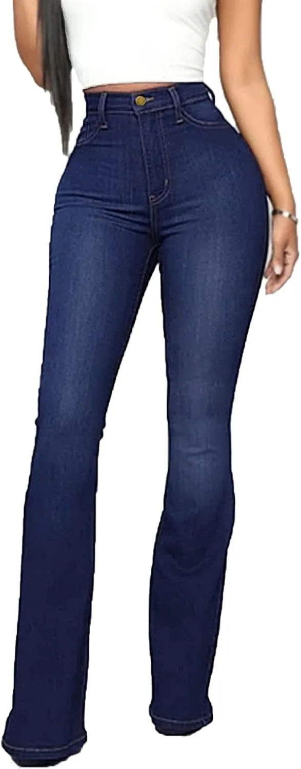 Женские джинсы bootcut с высокой эластичностью и завышенной талией
Женские джинсы bootcut с высокой эластичностью и завышенной талией