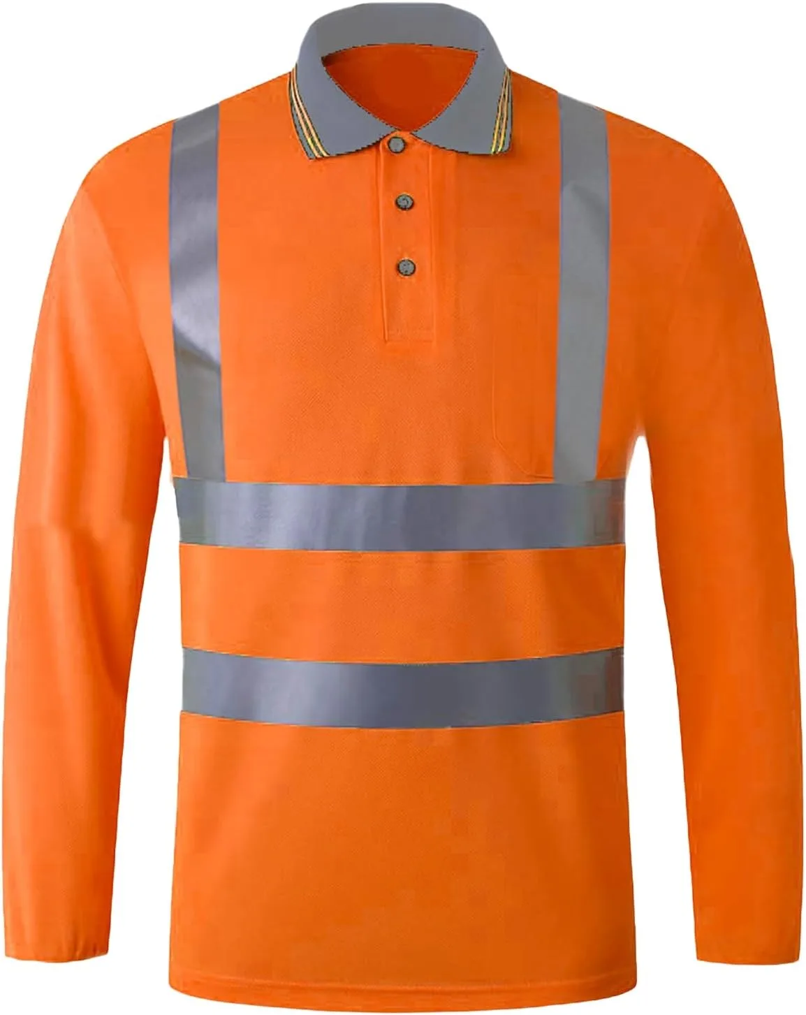 Мужская рабочая футболка Safety Polo с длинным рукавом, быстросохнущая, с высокой светоотражающей лентой evzosrz
Мужская рабочая футболка Safety Polo с длинным рукавом, быстросохнущая, с высокой светоотражающей лентой evzosrz