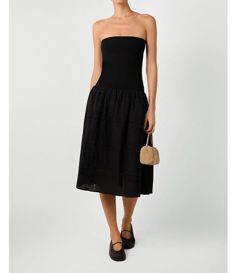 Женское ребристое хлопковое платье миди WeWoreWhat, Black multi
Женское ребристое хлопковое платье миди WeWoreWhat, Black multi