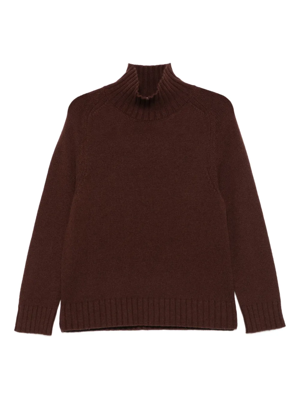 Свитер в рубчик с высоким воротником Purotatto, коричневый
Свитер в рубчик с высоким воротником Purotatto, коричневый