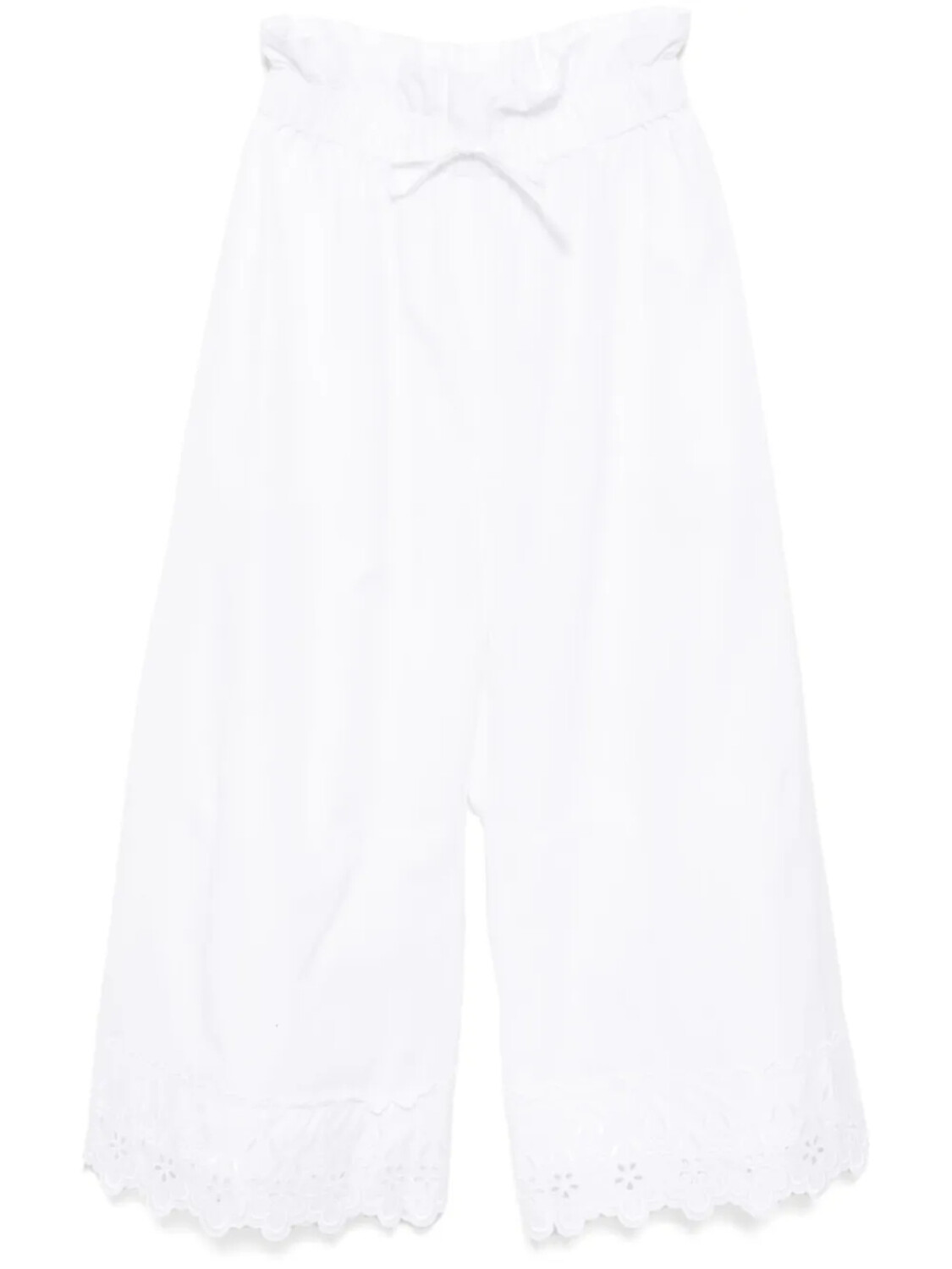 Simone Rocha укороченные брюки с оборками, белый
Simone Rocha укороченные брюки с оборками, белый