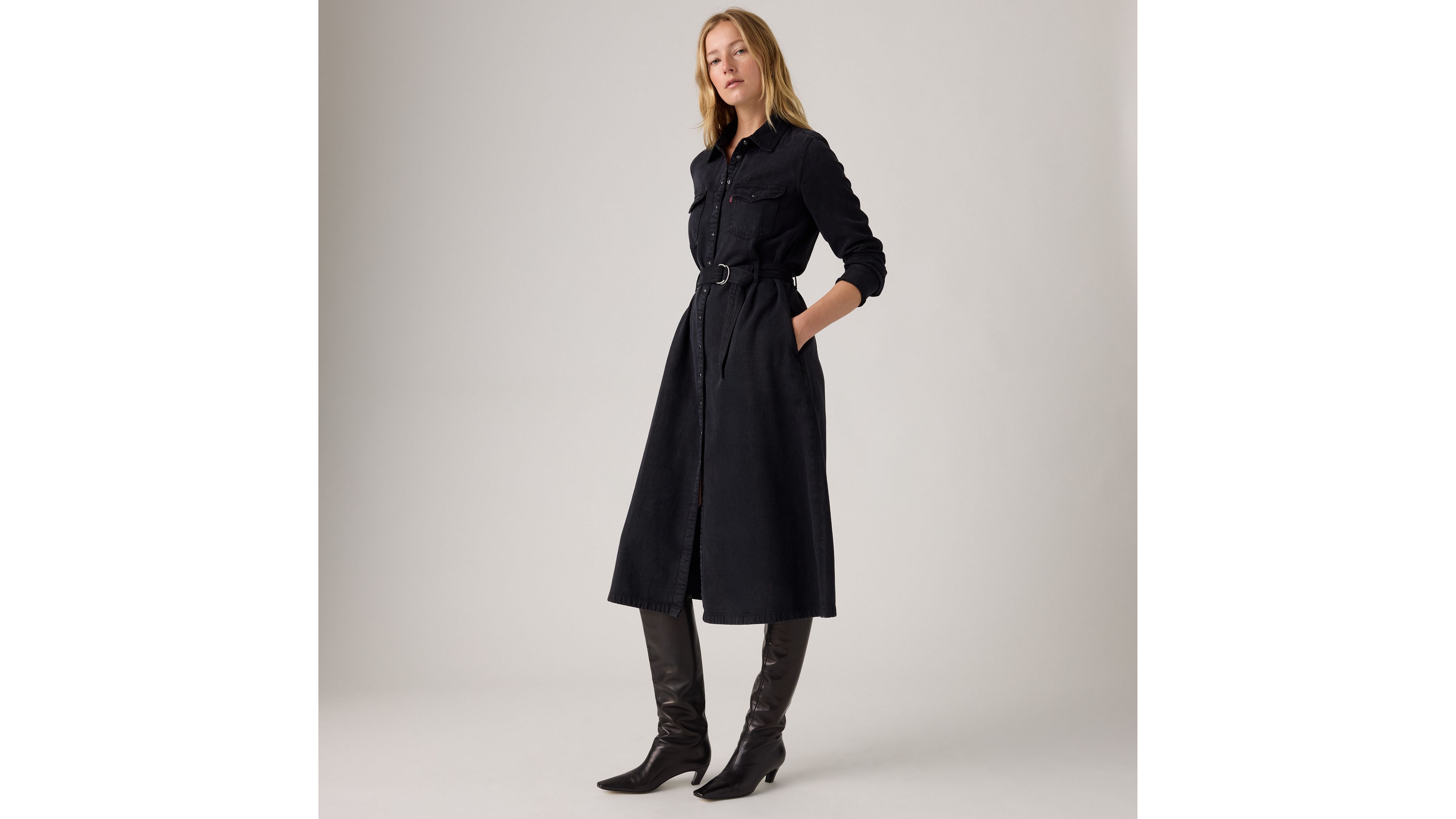 Платье макси с длинными рукавами Quincey Levi's, Mini Scrape - Black
Платье макси с длинными рукавами Quincey Levi's, Mini Scrape - Black