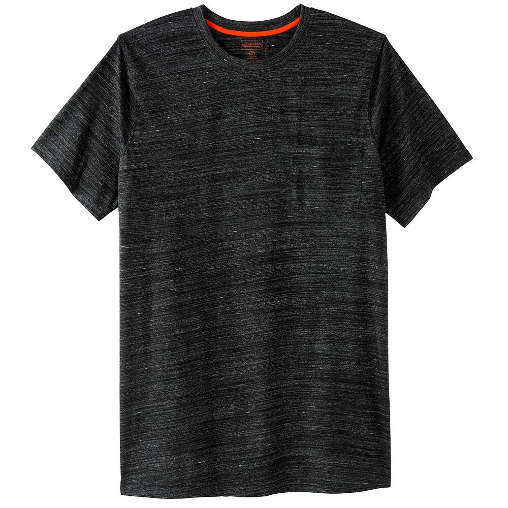 Мужская удлиненная футболка с круглым вырезом Boulder Creek By Kingsize для больших и высоких тяжеловесов с карманами, цвет Black Marl
Мужская удлиненная футболка с круглым вырезом Boulder Creek By Kingsize для больших и высоких тяжеловесов с карманами, цвет Black Marl