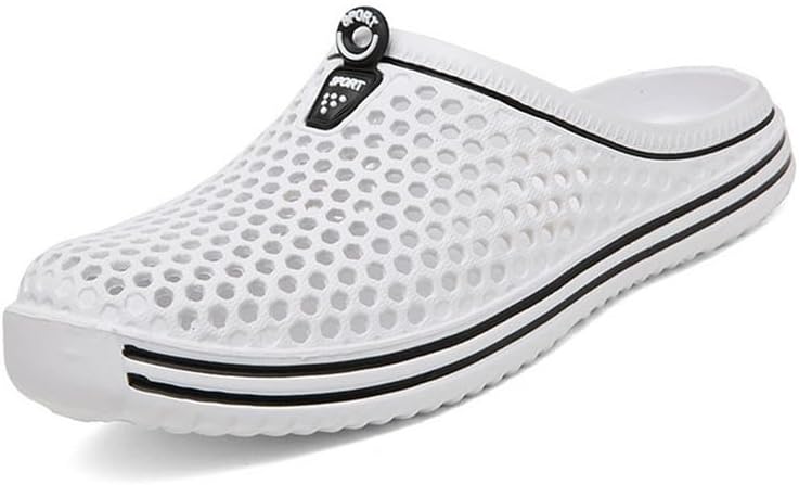 Мужские сабо, садовая обувь на скольжение, легкие сандалии, шлепанцы, молодежные водные туфли, удобная обувь для прогулок по пляжу Dhovor, белый
Мужские сабо, садовая обувь на скольжение, легкие сандалии, шлепанцы, молодежные водные туфли, удобная обувь для прогулок по пляжу Dhovor, белый