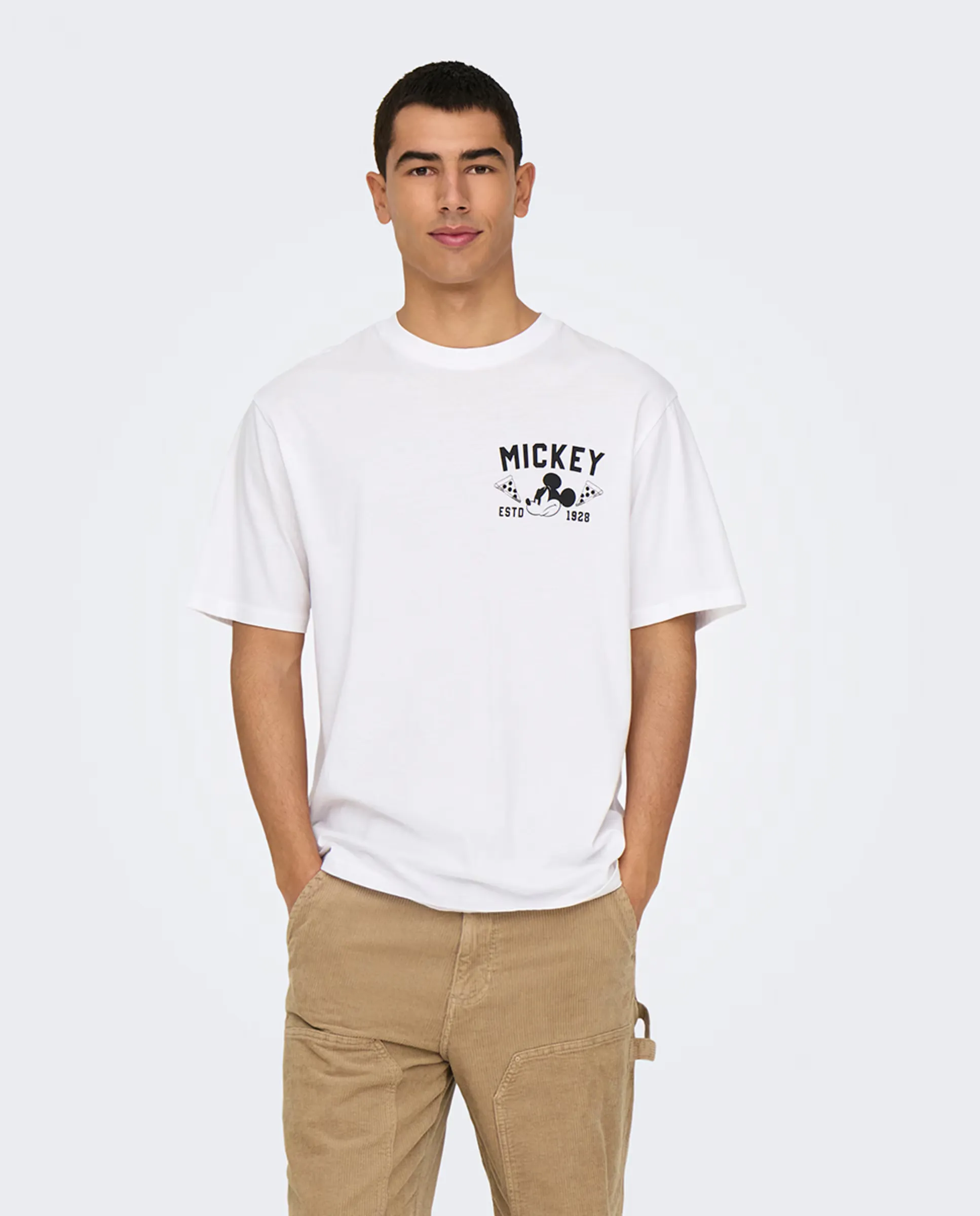 Футболка мужская с коротким рукавом свободного кроя Only & Sons, белый
Футболка мужская с коротким рукавом свободного кроя Only & Sons, белый