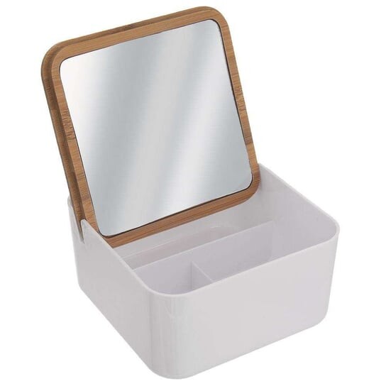 КОСМЕТИЧЕСКОЕ зеркало с контейнером для косметики, украшений и органайзером для мелочей, Orion, белый
КОСМЕТИЧЕСКОЕ зеркало с контейнером для косметики, украшений и органайзером для мелочей, Orion, белый