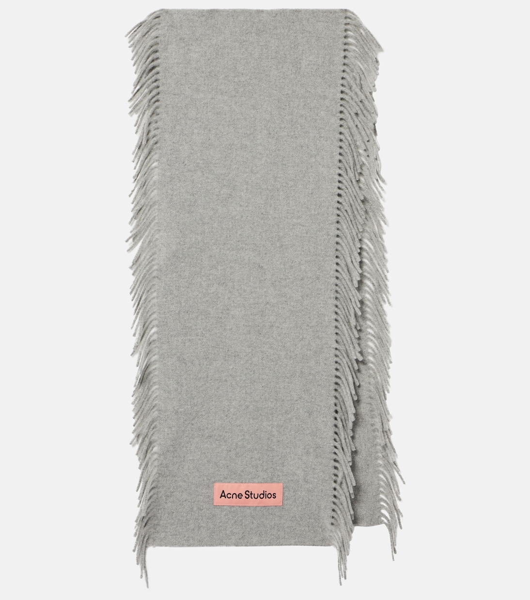 Шерстяной шарф с бахромой Acne Studios, Light Grey Melange
Шерстяной шарф с бахромой Acne Studios, Light Grey Melange