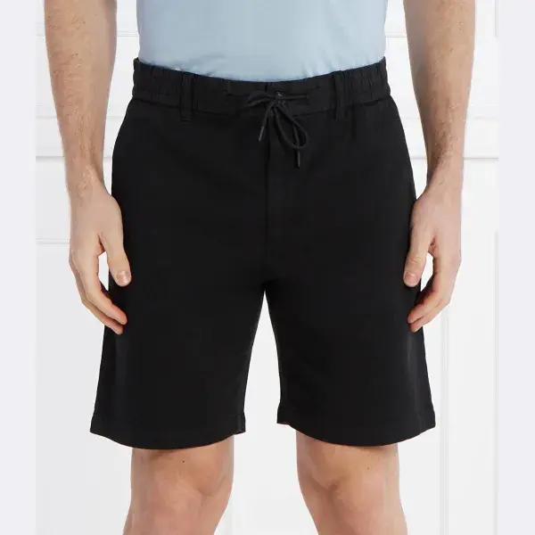 Зауженные шорты чиносы Boss, черный
Зауженные шорты чиносы Boss, черный