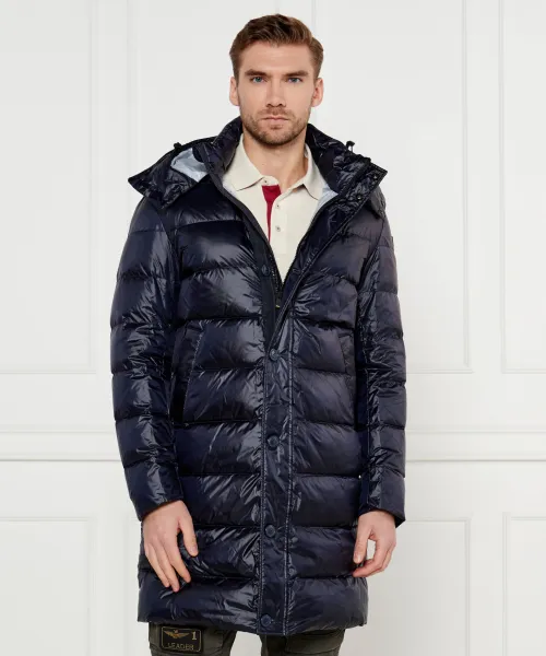 Пуховик Carver Regular fit Blauer, синий 
Пуховик Carver Regular fit Blauer, синий