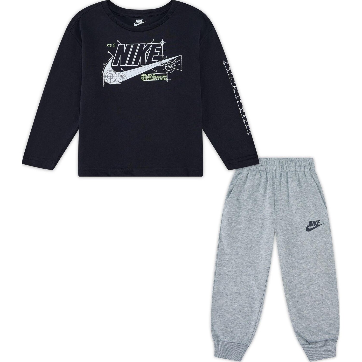 Комбинезоны/ползунки TD Nike, темно-серый
Комбинезоны/ползунки TD Nike, темно-серый